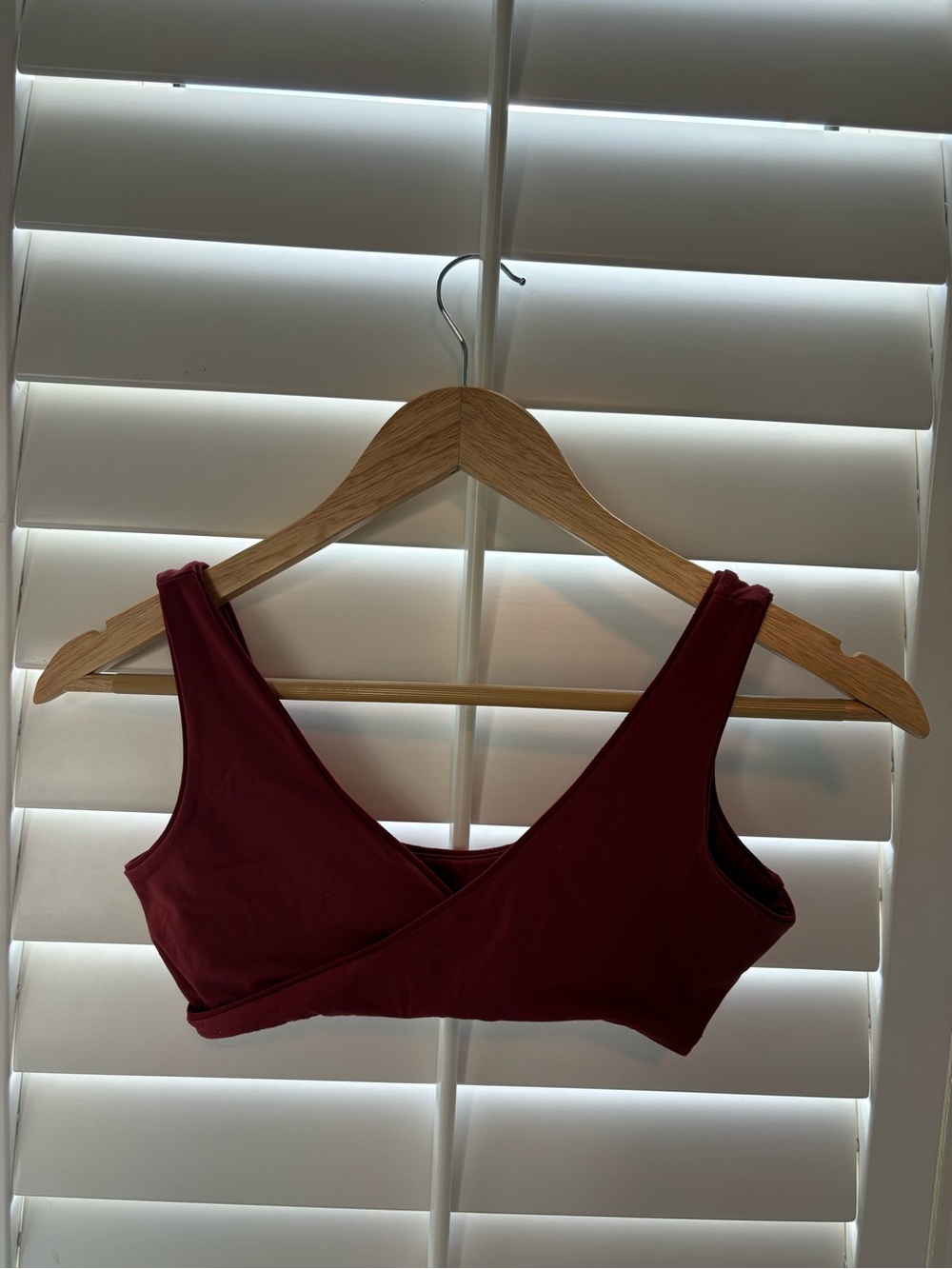 Set Active Airluxe Burgundy Workout Bra